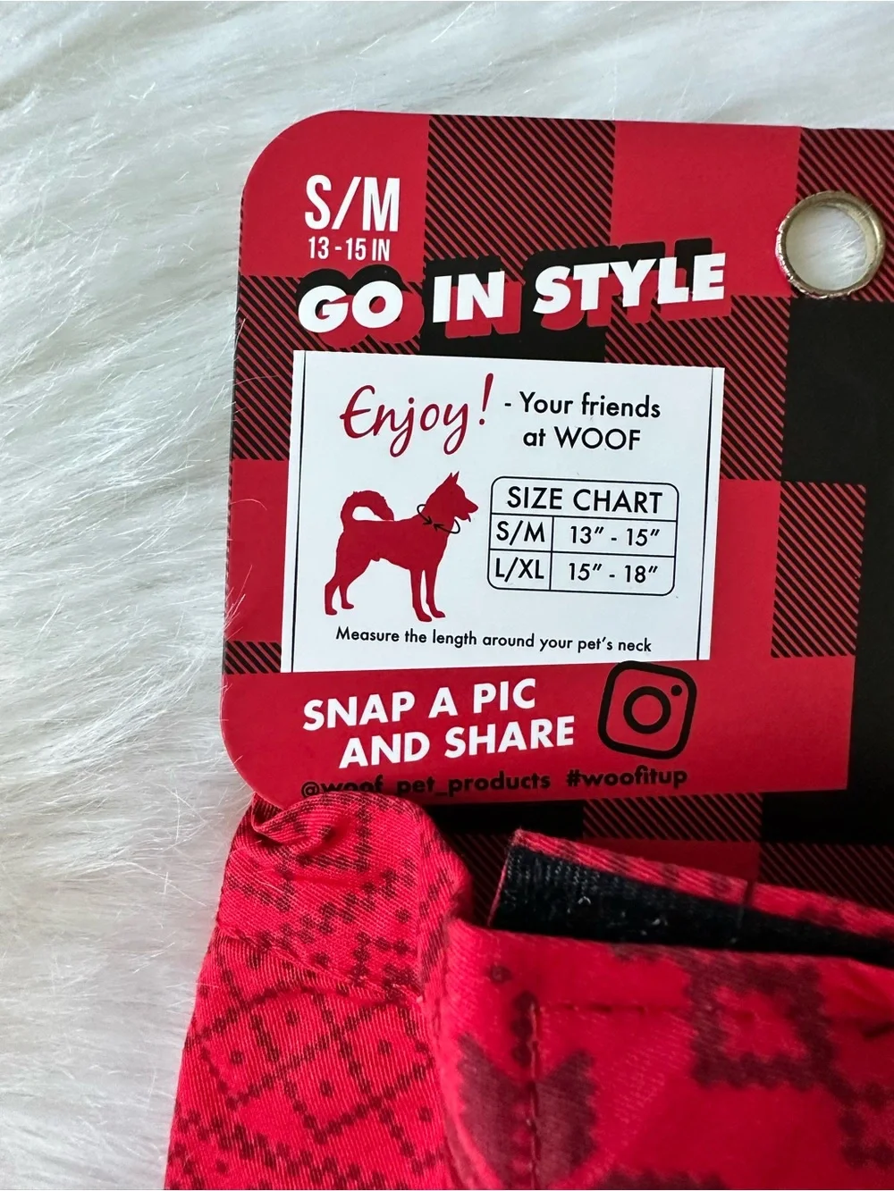 Go In Style Red Pet Christmas/ Holiday Bandana S/M